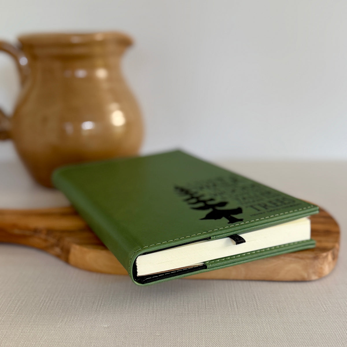 Personalized Vegan Leather Journal, Graduation Gift, Custom Quote Journal, Refillable Lined Notebook
